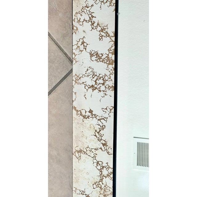 1950s Venetian Deco Gold Vain Wall Mirror For Sale - Image 5 of 9