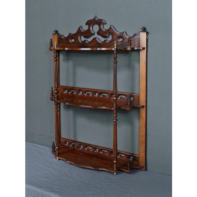 Louis-Philippe Mahogany Wall Shelf For Sale - Image 3 of 14