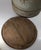19th Century Rustic Primitive Farmhouse Grey Green Painted Firkin Bucket For Sale - Image 12 of 15