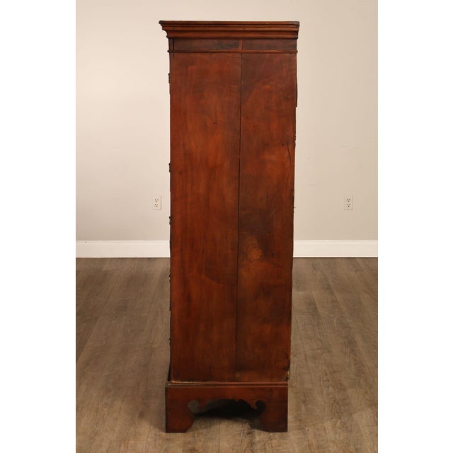 Antique 18th Century American Walnut Tall Chest Of Drawers For Sale - Image 15 of 18