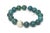 2010s Set of 3 Custom Made Jeweler Turquoise Beaded and Silver Ball Bracelets For Sale - Image 5 of 10