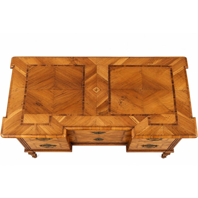 18th Century German Louis XVI Period Cherrywood Parquetry Commode, Circa 1780 For Sale - Image 4 of 8