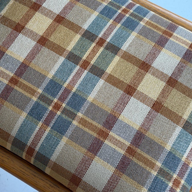 1970s 1970s Acorn Chairs Attributed to Massimo Vignelli in Plaid For Sale - Image 5 of 10
