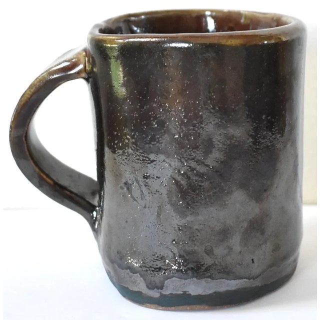 Ceramic Vintage Earthenware Pottery Mug For Sale - Image 7 of 7
