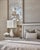 Luxury Hand Painted Silver Foil Wallpaper With Floral & Bird Design, Elegant Chinoiserie Botanical Wallcovering, Custom Oriental Interior Mural For Sale - Image 4 of 10