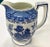 Japanese Vintage Moriyama Japanese Blue Will Pitcher, Signed For Sale - Image 3 of 6
