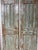1920s Antique Indian Carved Wood Doors With Brass Studs – Rustic Farmhouse Barn Doors 80x40 For Sale - Image 5 of 8