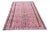 1960s Vintage Turkish Hand-Knotted Pink Rug - 6′ × 8′11″ For Sale