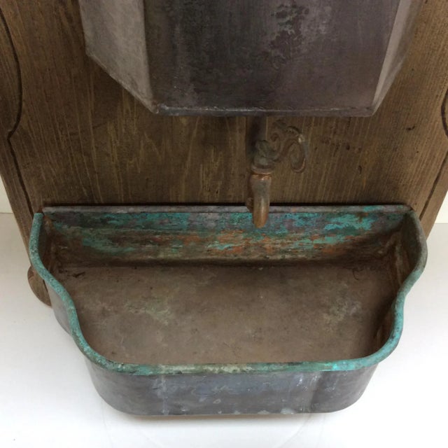 1900 - 1909 Antique Pewter Lavabo For Sale - Image 5 of 8