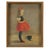 American C. L. Malcolm (American 20th C.) 1940's Oil Painting of Young Girl and a Favorite Cat For Sale - Image 3 of 9