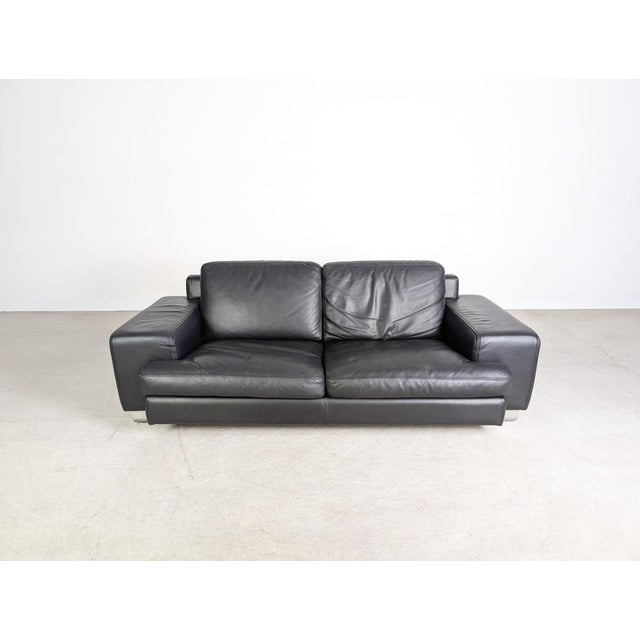 Vintage Leather 2-Seater Sofa from Roche Bobois For Sale - Image 6 of 11