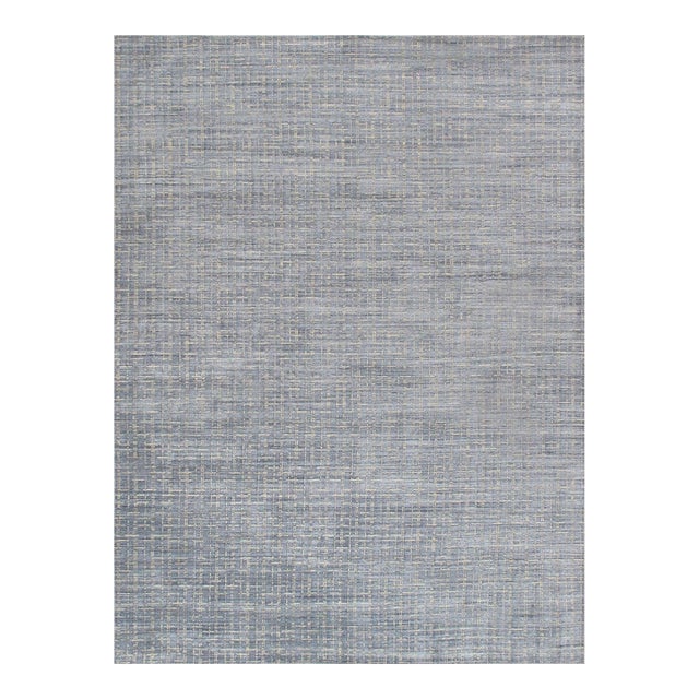 Pasargad Home Slate Blue Area Rug, 9' 0'' X 12' 0'' For Sale