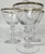 Gold Rimmed Hollywood Regency Crystal Goblets- Set of Four For Sale - Image 15 of 16