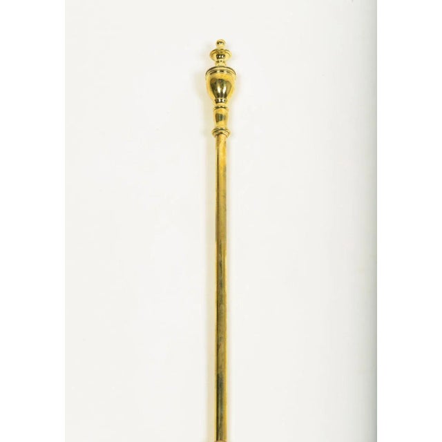 19th Century Set of 3 English Cast Brass Fire Tools For Sale - Image 5 of 9