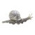 Vintage Italian Genuine Silver 800 Real Size Snail Figurine Vicenza Detailed Rare Decor For Sale