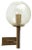 Mid-Century Modern German Brass and Glass Sconces from Doria Leuchten, Set of 2 For Sale