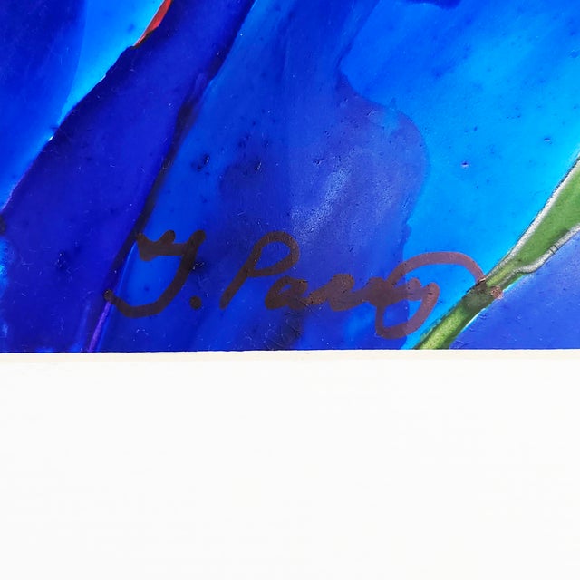 Drawing/Sketching Materials Scarlet Bloom, Tropical Cobalt - Tomoko Parry, C. 1990s For Sale - Image 7 of 10