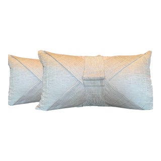 Kravet Couture Lumbar Pillows - A Pair For Sale