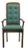 Burlington House Solid Birch Mid Century Transitional Upholstered Dining Arm Chair For Sale