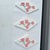 Mid 20th Century Cherry Blossom Chalkware Wall Plaques- Set of 3 For Sale - Image 9 of 12