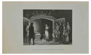 Napoléon au Tombeu de Frédéric Le Grand, Etching, 1837