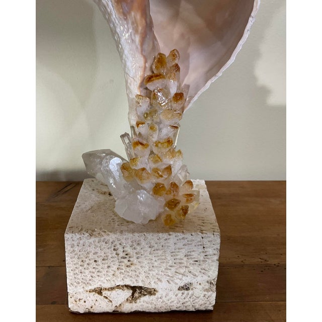 Handcrafted Marine & Mineral Sculpture by Joseph Malekan For Sale - Image 15 of 18