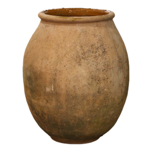 19th Century French Provencal Terracotta Olive Oil Jar From Biot