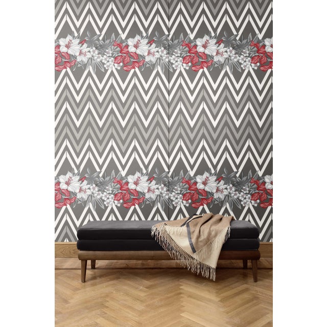 This decorative fabric comes in the form of boiserie over a wooden honeycomb panel measuring 135 cm by 200 cm tall. The...