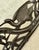 Chinoiserie Early 20th Century Antique Indonesian Wood Textile Hanger With High-Relief Hand-Carved Images of Bamboo & Cranes For Sale - Image 3 of 12
