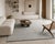 An elegant, hand-knotted contemporary Afghan kilim featuring a sophisticated, minimalist design and delicate shades of...