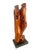 Wood Organic Modern Embracing Couple Mahogany Wood Sculpture Andrianna Shamaris For Sale - Image 7 of 7