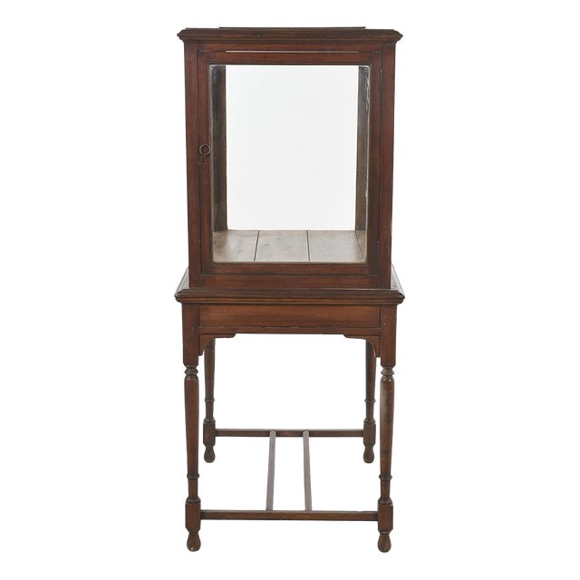 Vintage Wooden Display Cabinet For Sale