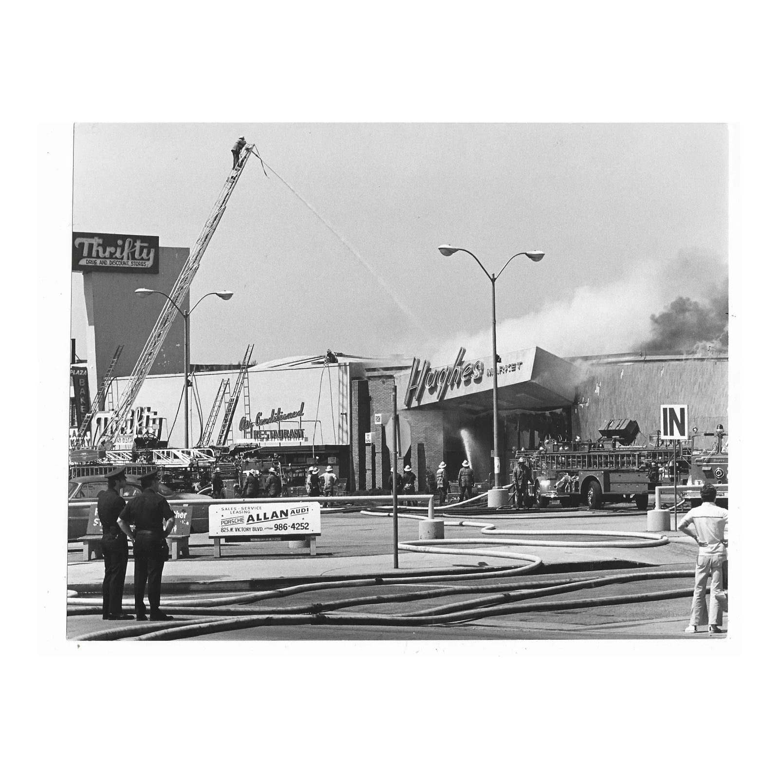 1977 Don Ware Los Angeles Grocery Store Fire Photograph | Chairish