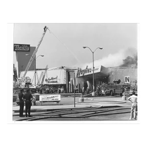 1977 Don Ware Los Angeles Grocery Store Fire Photograph