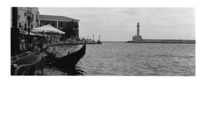 "Port of Chania, Greece" Contemporary Cityscape Original Photograph by Louise Weinberg