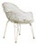 Italian White Iron Outdoor Chair, 1950s For Sale