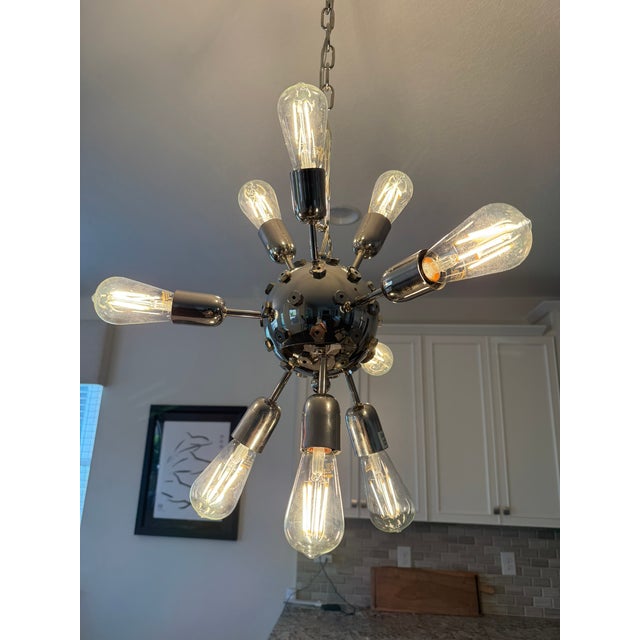 1970s Mid Century Modern Murano Venini Triedi Sputnik Chandelier For Sale - Image 15 of 17