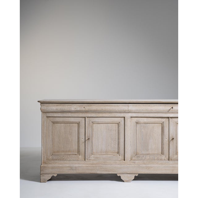 Mid 20th Century Louis Philippe Oak Buffet For Sale - Image 13 of 16