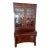 19th C. Empire Flame Mahogany Secretary Bookcase For Sale