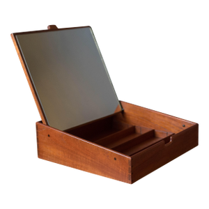 Danish Aksel Bender Madsen & Ejner Larsen Solid Teak Jewelry Box for Willy Beck
