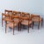 Danish Extendable Teak Dining Table and Model 75 Chairs from Møller, 1960s, Set of 9 For Sale - Image 6 of 11
