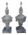 Pair of French Neoclassical Style Zinc Lamps For Sale