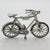 Vintage Italian Handmade Genuine Silver Sport Bicycle Dollhouse Miniature Figurine For Sale - Image 4 of 8