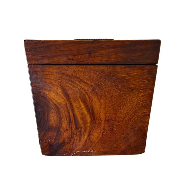 Mid 19th Century Antique Victorian Rosewood & Bird's-Eye Maple Sarcophagus Box For Sale - Image 5 of 8
