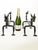 1950s Cast Iron Andirons from Edouard Schenck, France, 1950s, Set of 2 For Sale - Image 5 of 12