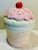 Contemporary Vanilla Ice Cream Cone Cookie Jar With a Cherry on Top For Sale - Image 3 of 7