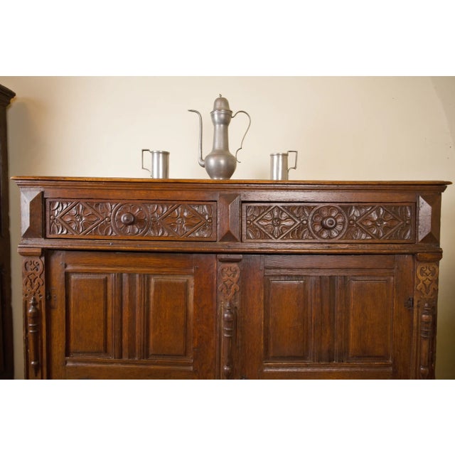 2000 - 2009 17th Century Flemish Oak Chest of Drawers For Sale - Image 5 of 9