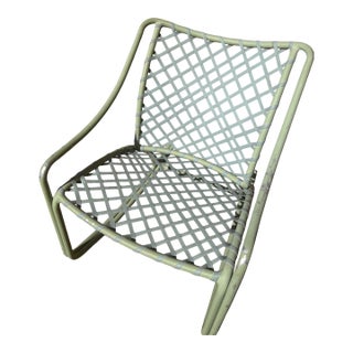 1960s Brown Jordan "Tamiami" Woven Rocking Chair, Attributed For Sale