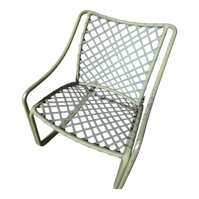 1960s Brown Jordan "Tamiami" Woven Rocking Chair, Attributed For Sale