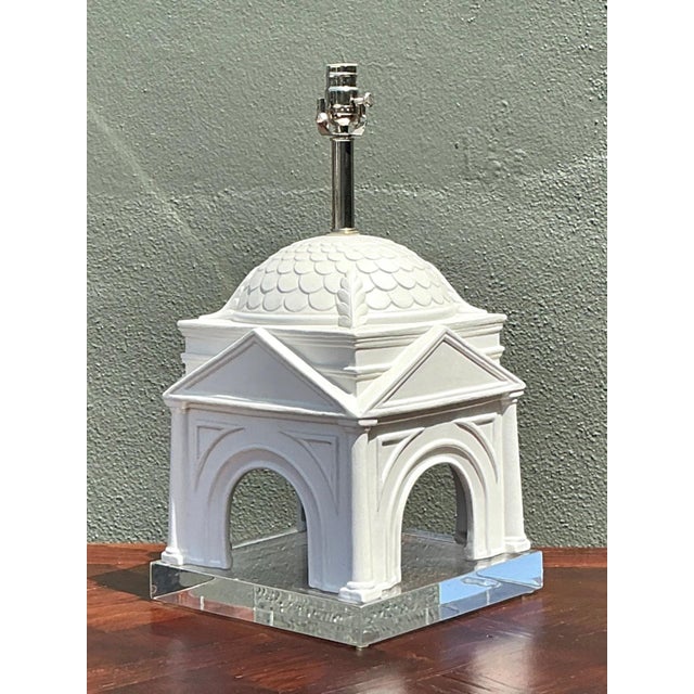 Vintage Architectural Ceramic Table Lamp For Sale - Image 13 of 17